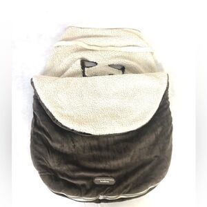 JJ Cole Collections Bundle me Bunting Bag Brown Fleece Baby Up to 21 lbs 1 Year